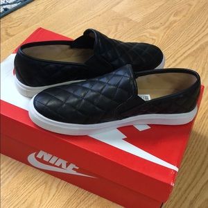 NWT: brash black slip on sneaker